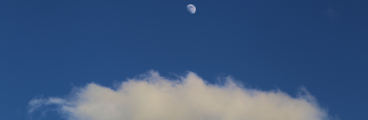 Blue sky with white clouds