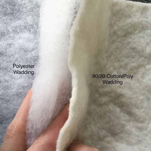 Polyester Wadding and 80/20 Cotton/Poly Wadding