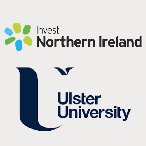 Invest Northern Ireland logo and Ulster University logo